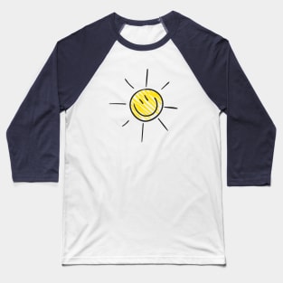 Hand Drawn cute  Sun  design Baseball T-Shirt